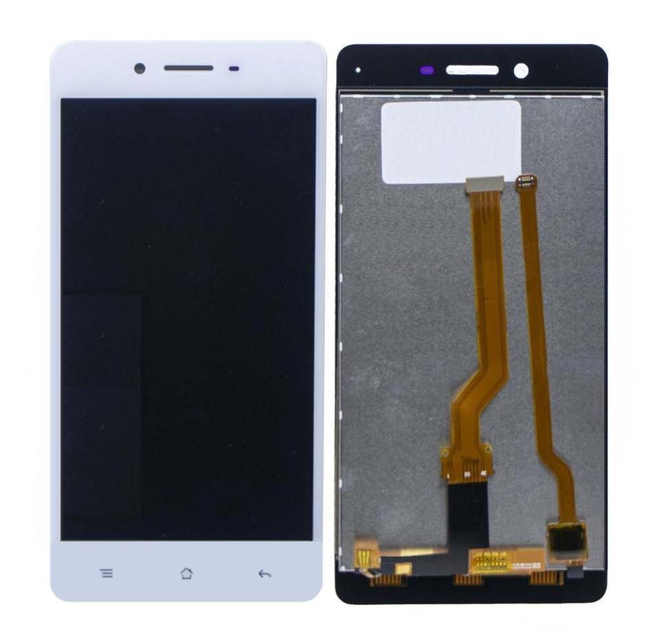 LCD Display Screen for Oppo F1 White Folder Combo
