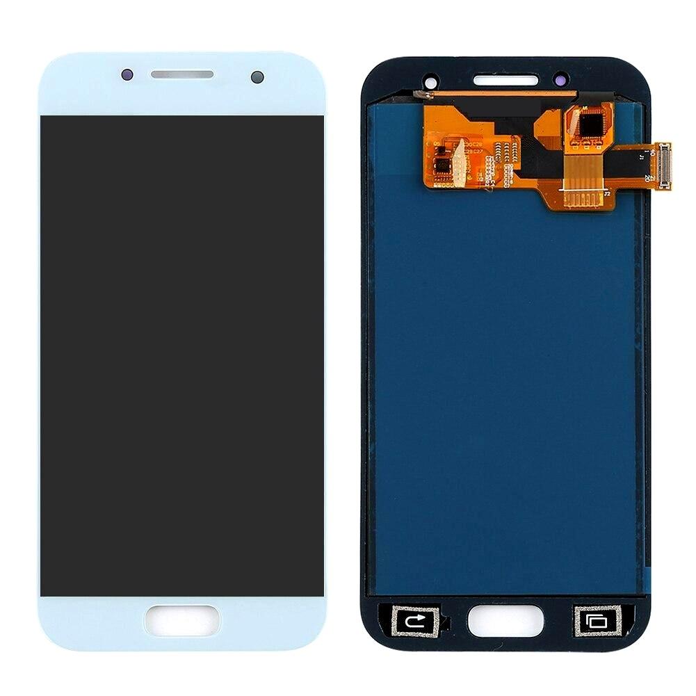 LCD Display Screen for Samsung Galaxy A3 2017 White Folder Combo