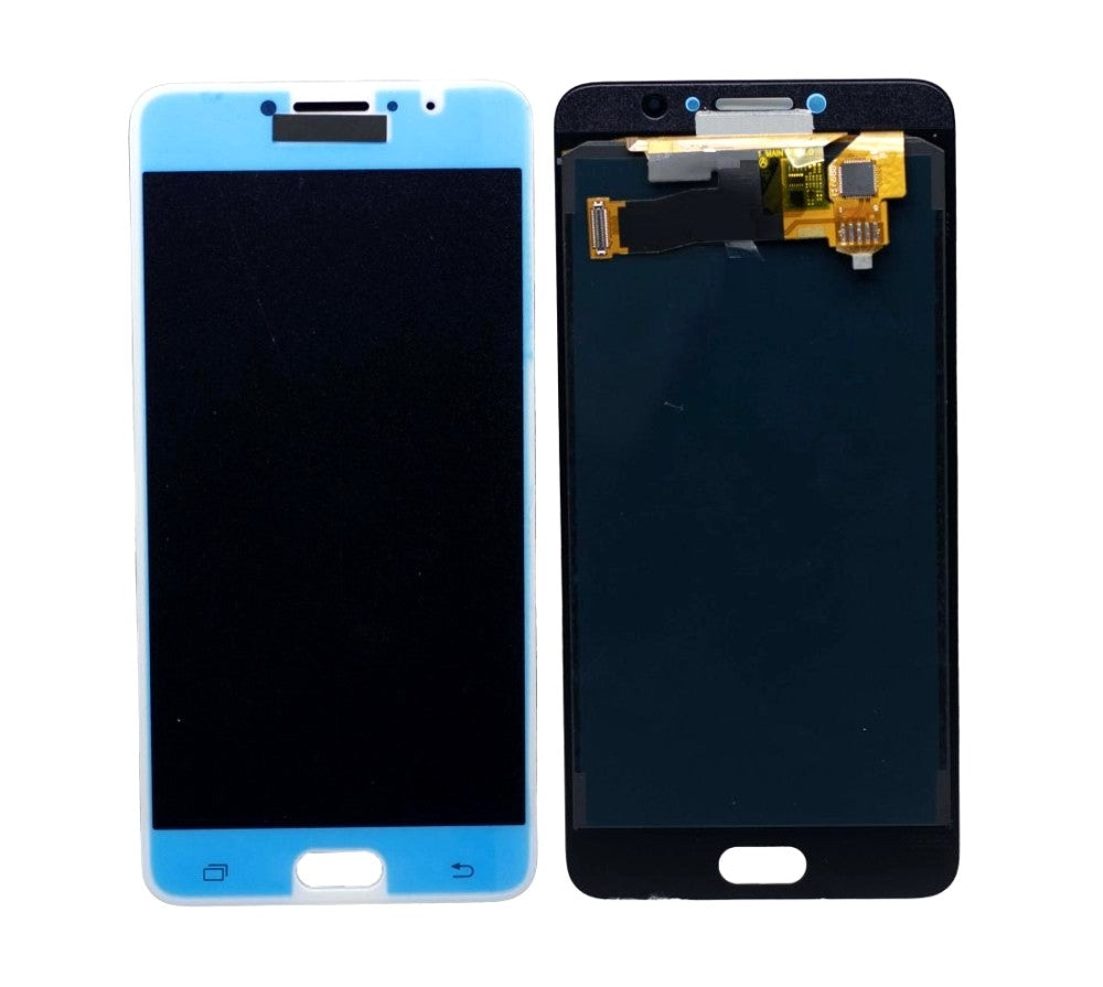 LCD Display Screen for Samsung Galaxy C7 Pro White Folder Combo