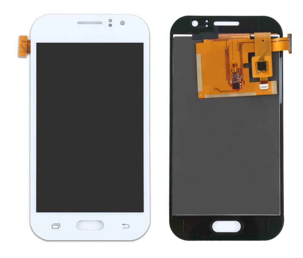 LCD Display Screen for Samsung Galaxy J1 Ace White Folder Combo