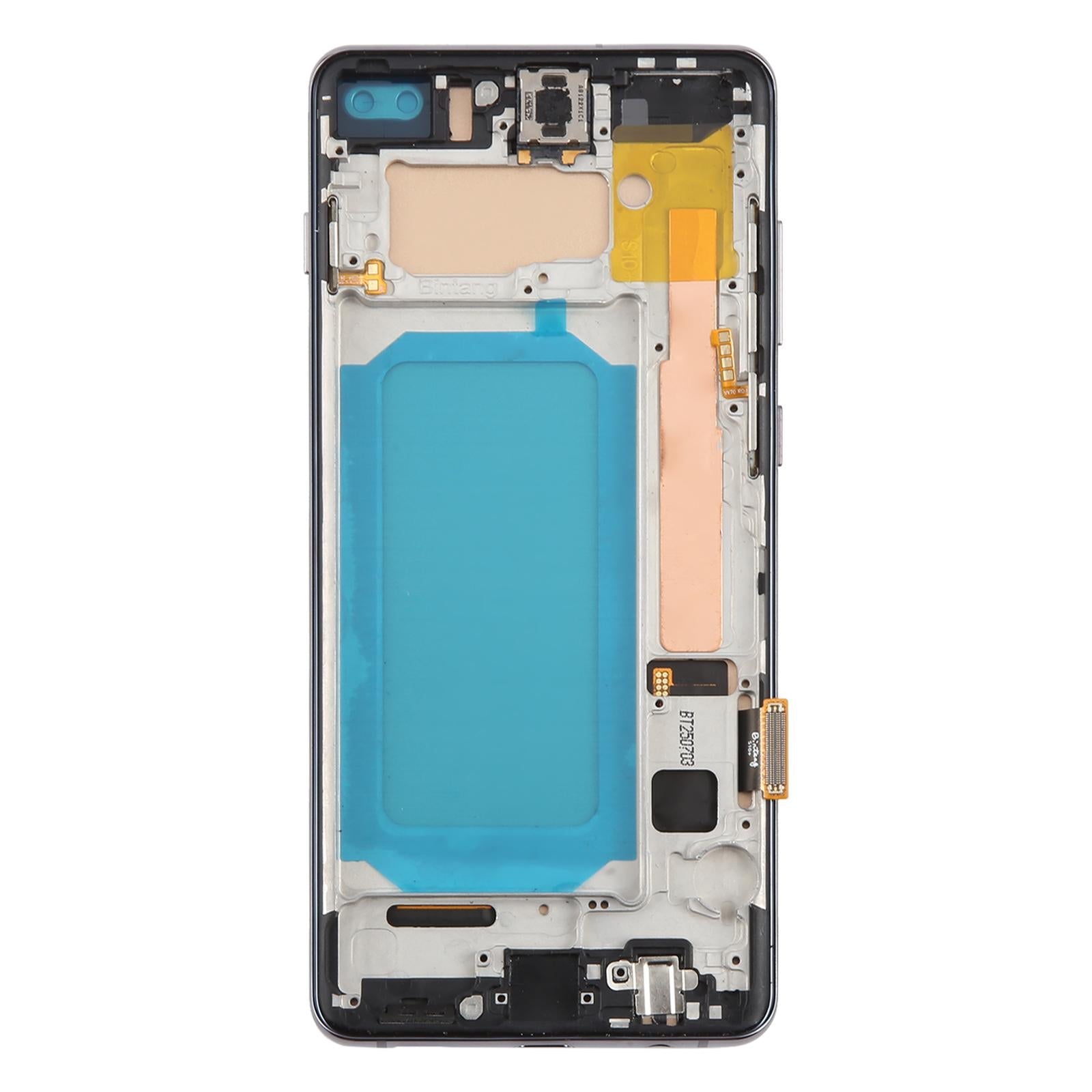 LCD Display Screen for Samsung Galaxy S10 Plus Black with Frame Folder Combo