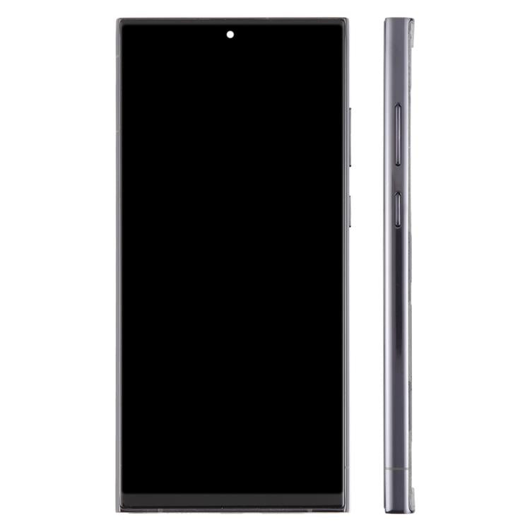 LCD Display Screen for Samsung Galaxy S22 Ultra Black with Frame Folder Combo EGFix