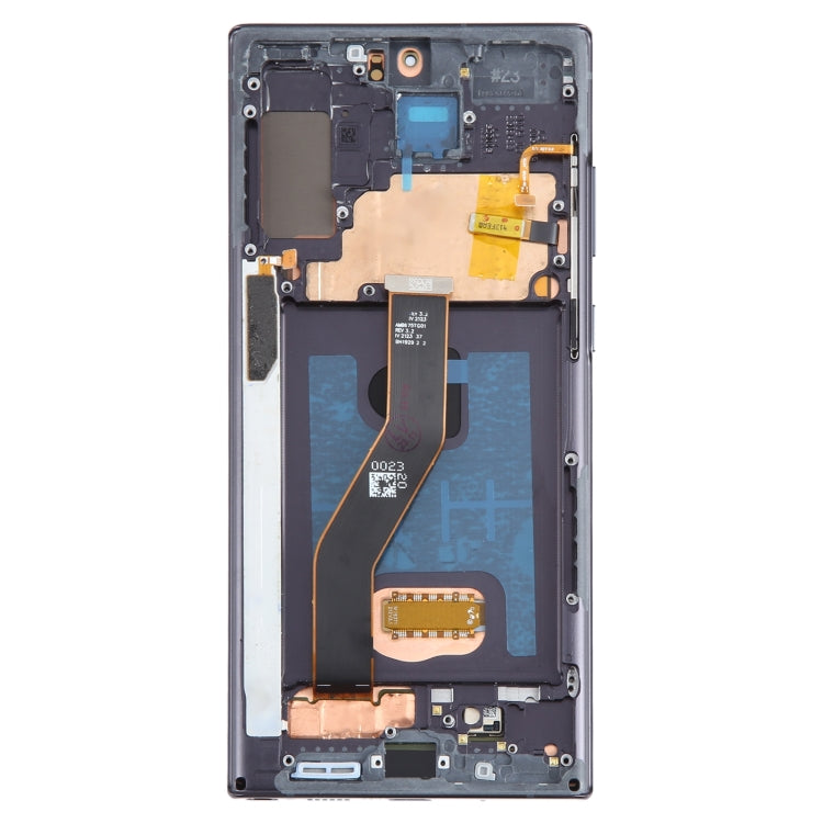 OLED Display Screen for Samsung Galaxy Note 10 Plus (Folder Combo) Fingerprint Work (With Frame Black)