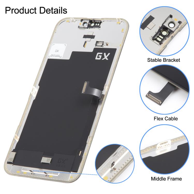 OLED Display Screen for Apple iPhone 15 Pro Max Folder Combo GX