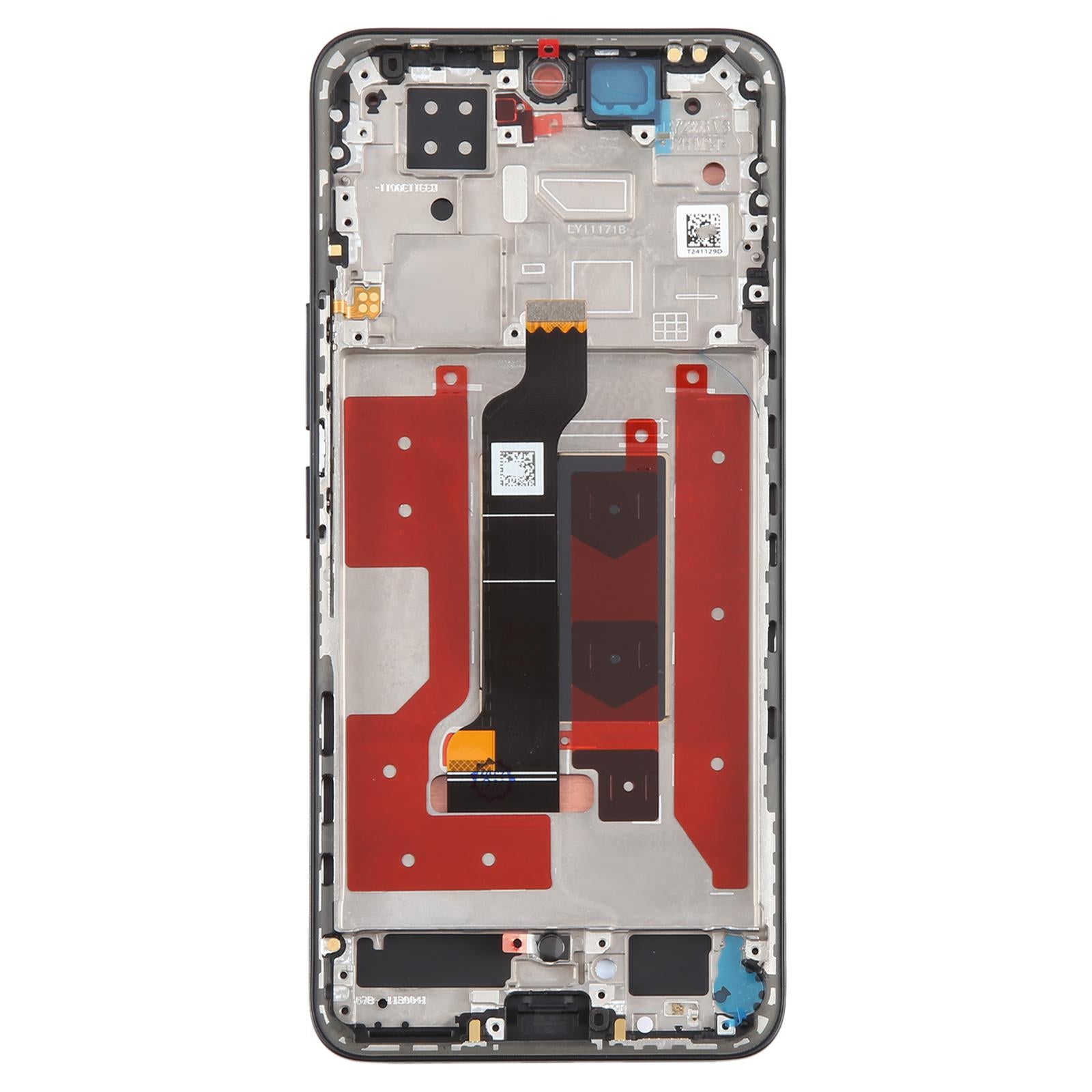 OLED Display Screen for Honor 200 Black with Frame Folder Combo Fingerprint Working