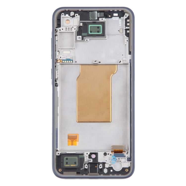 OLED Display Screen for Samsung Galaxy A35 5G Black or Grey with Frame Folder Combo Fingerprint Working