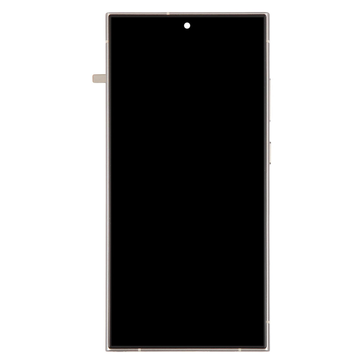 OLED Display Screen for Samsung Galaxy S24 Ultra Gold with Frame Folder Combo Fingerprint Working