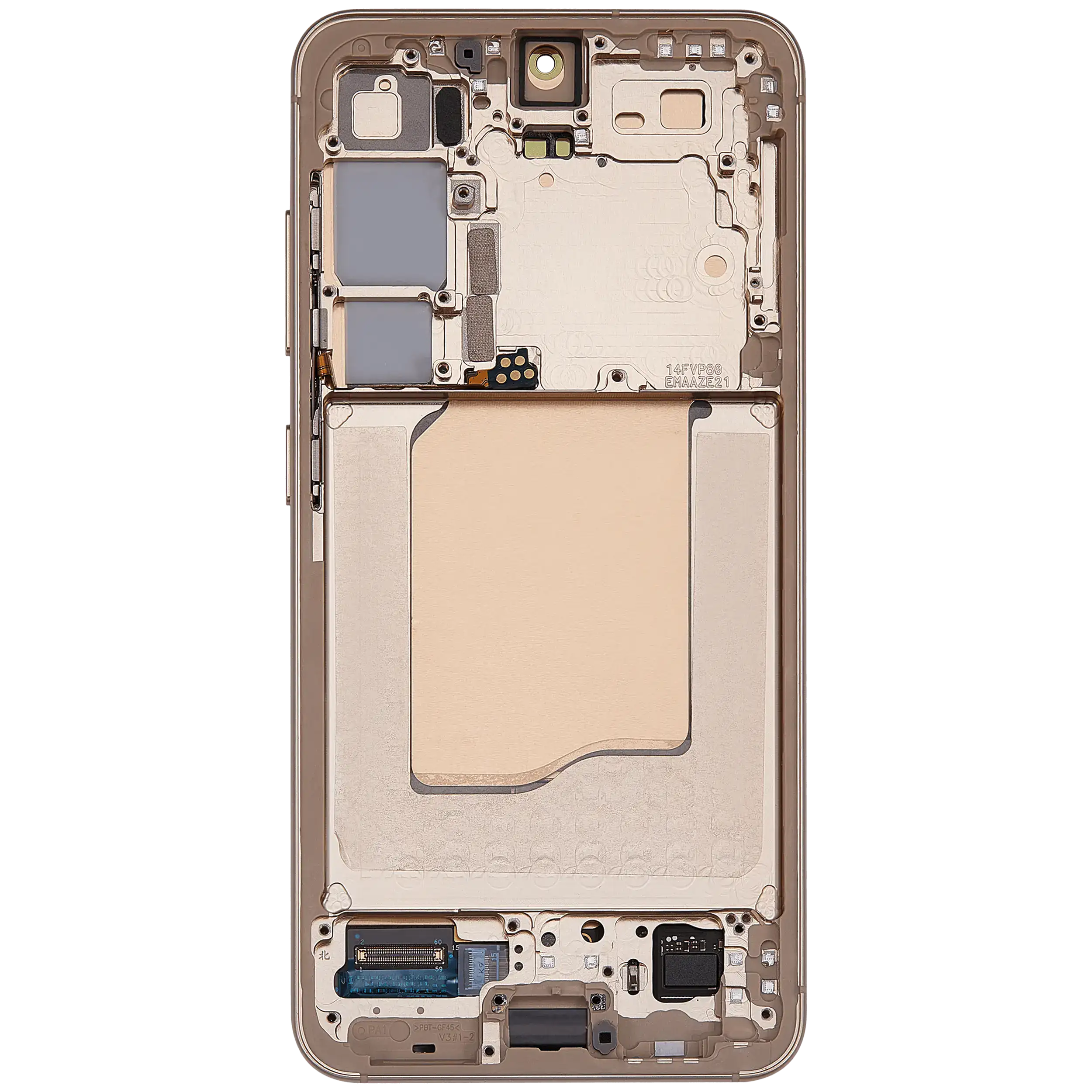 OLED Display Screen for Samsung Galaxy S25 5G Pink Gold with Frame Folder Combo Fingerprint Working EGFix