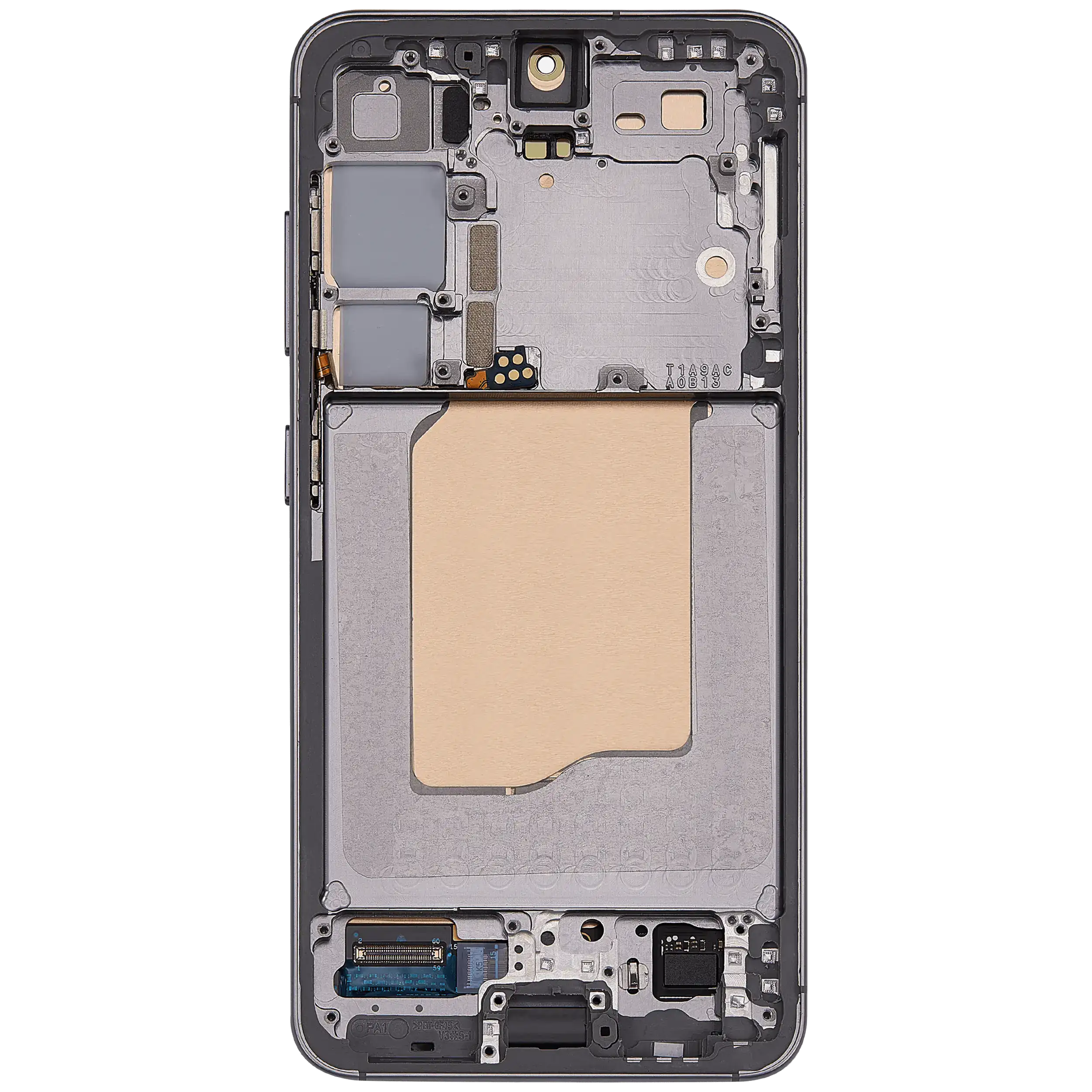 OLED Display Screen for Samsung Galaxy S25 5G Silver Shadow with Frame Folder Combo Fingerprint Working EGFix