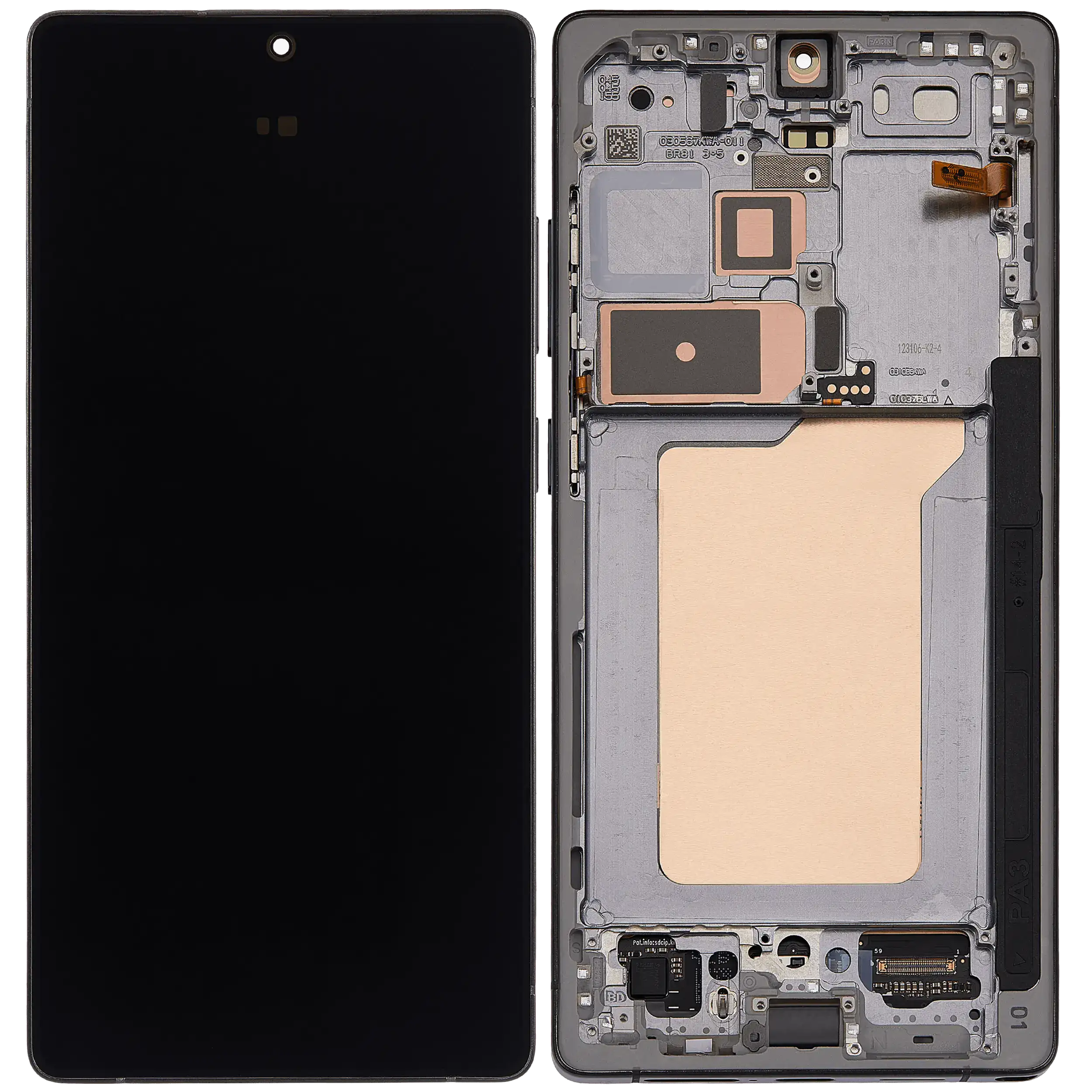 OLED Display Screen for Samsung Galaxy S25 Ultra Folder Combo with Frame Black