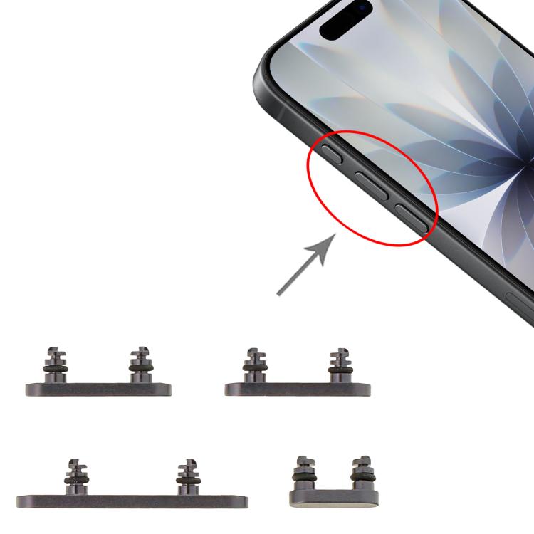 Outer Power Volume Button for Apple iPhone 17 Black