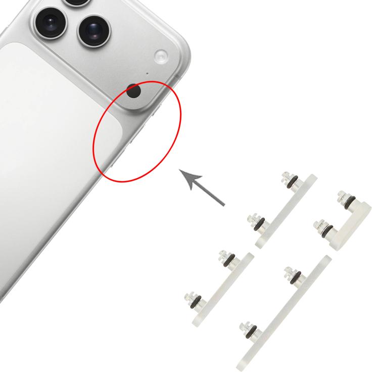 Outer Power Volume Button for Apple iPhone 17 Pro Silver