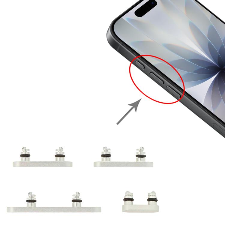 Outer Power Volume Button for Apple iPhone 17 Silver