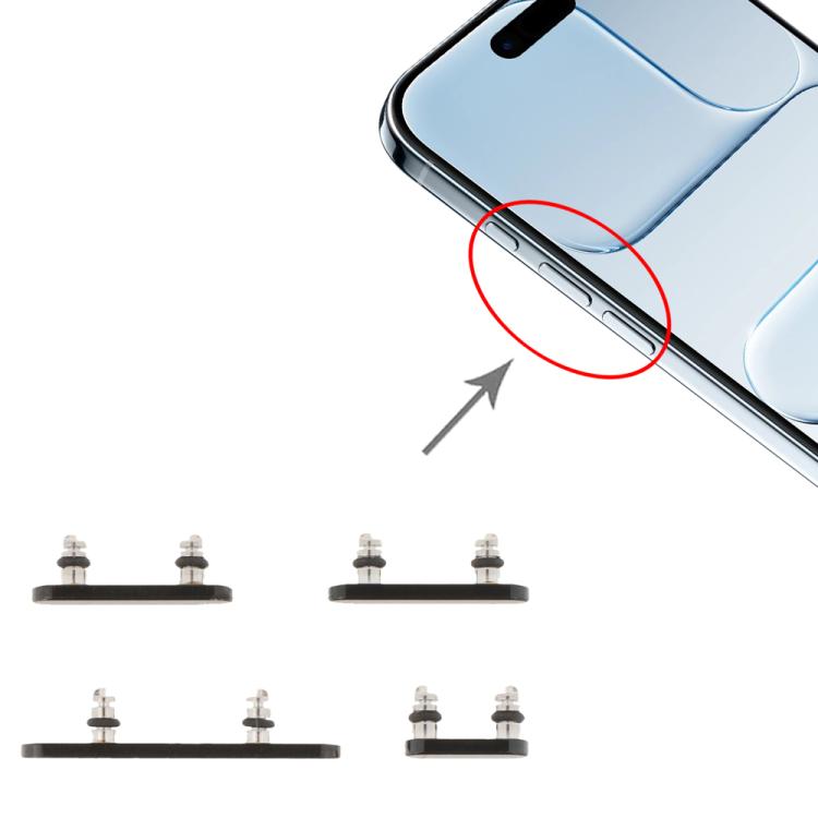 Outer Power Volume Button for Apple iPhone Air Black