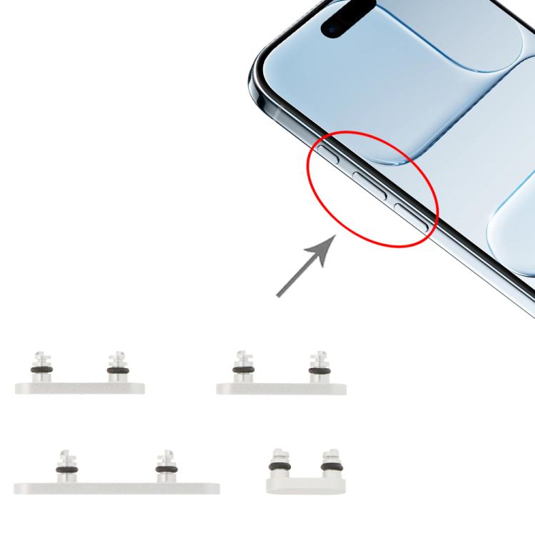 Outer Power Volume Button for Apple iPhone Air Silver