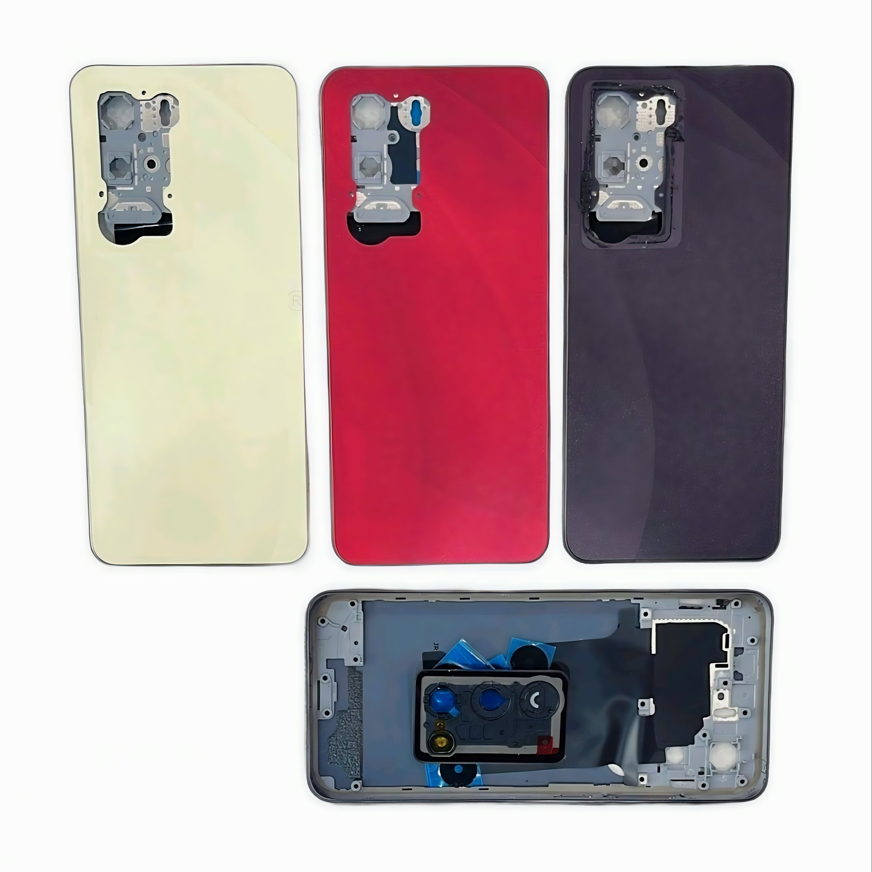 Complete Housing Body Back Panel with Chrome Bezel Ring for Realme 14X - EGFix