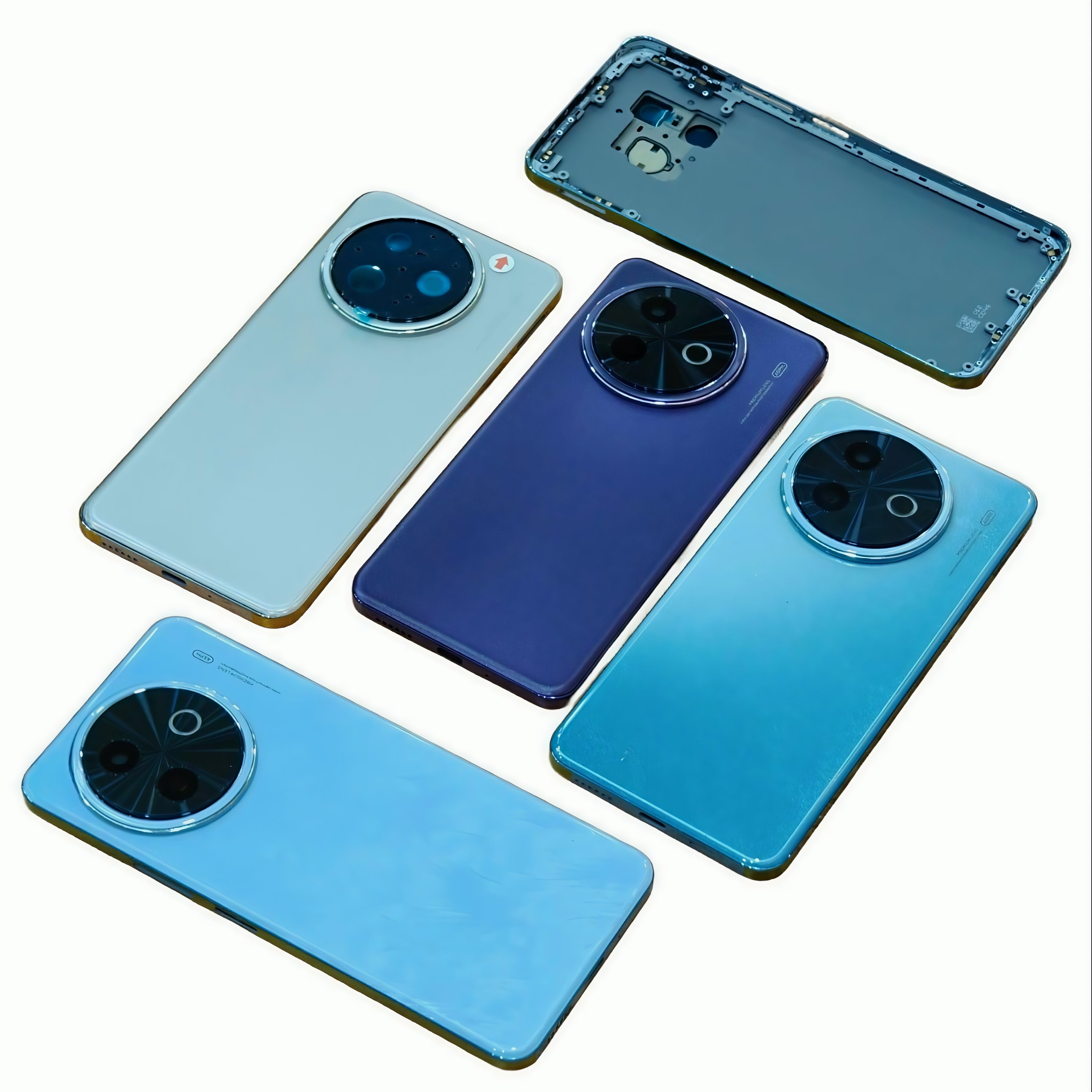 Complete Housing Body Back Panel with Chrome Bezel Ring for Vivo Y39 5G