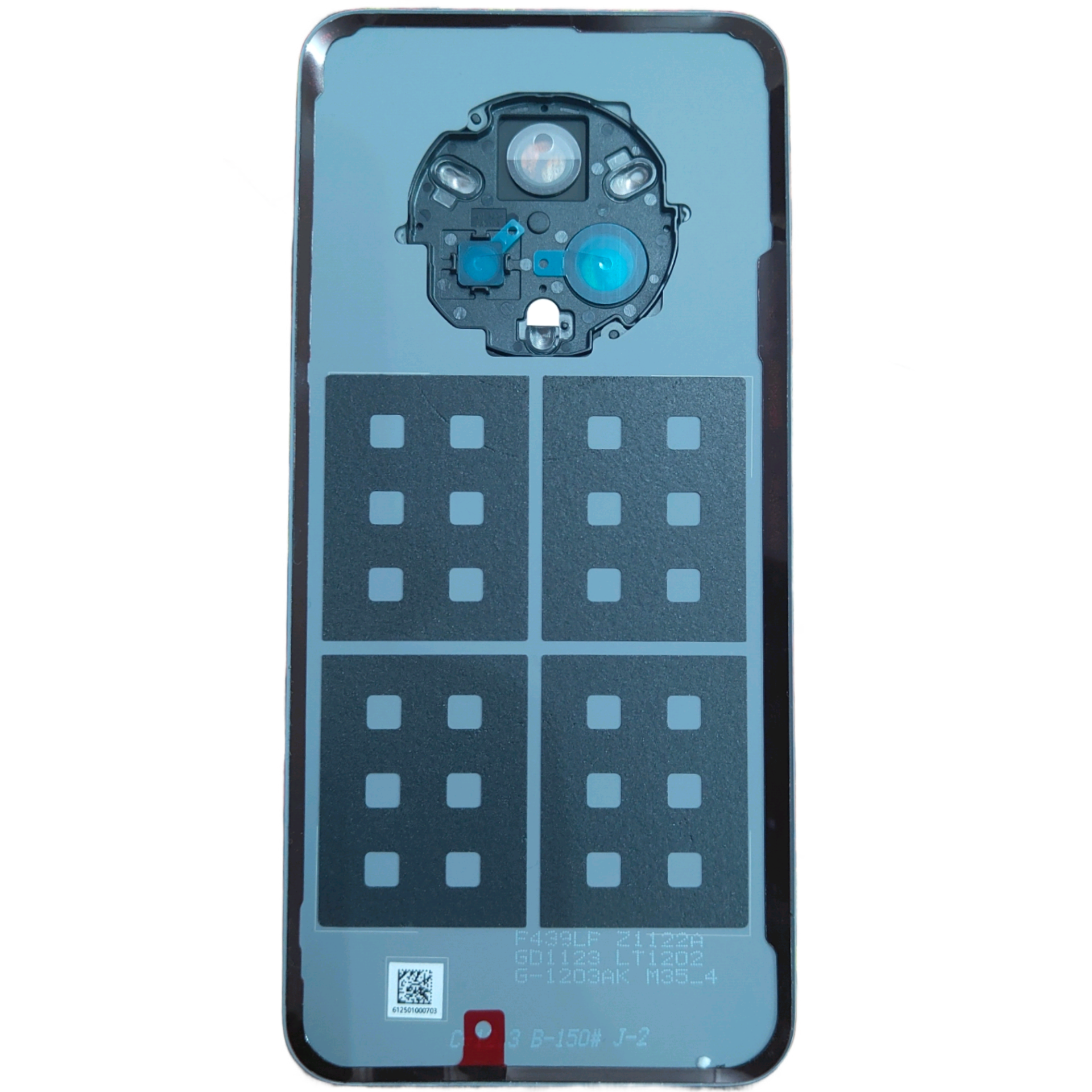 Back Glass Panel Cover With Lens For Realme 14 Pro Plus White