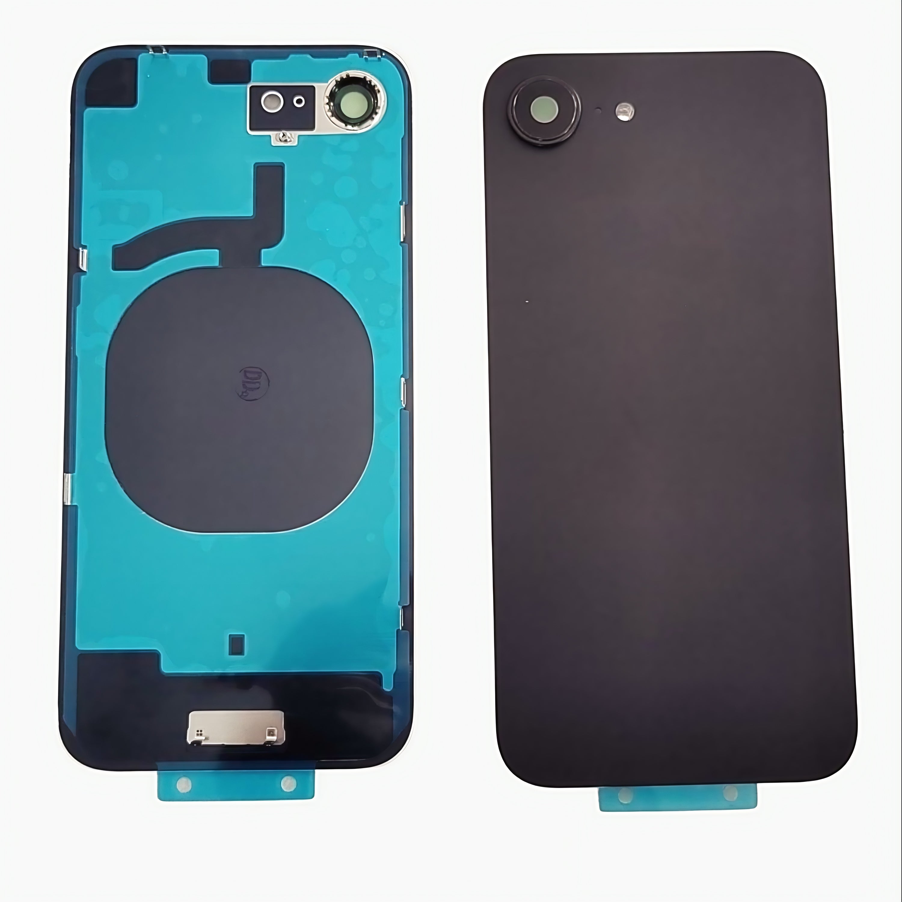 Back Glass Panel for for Apple iPhone 16e Black with Camera Lens