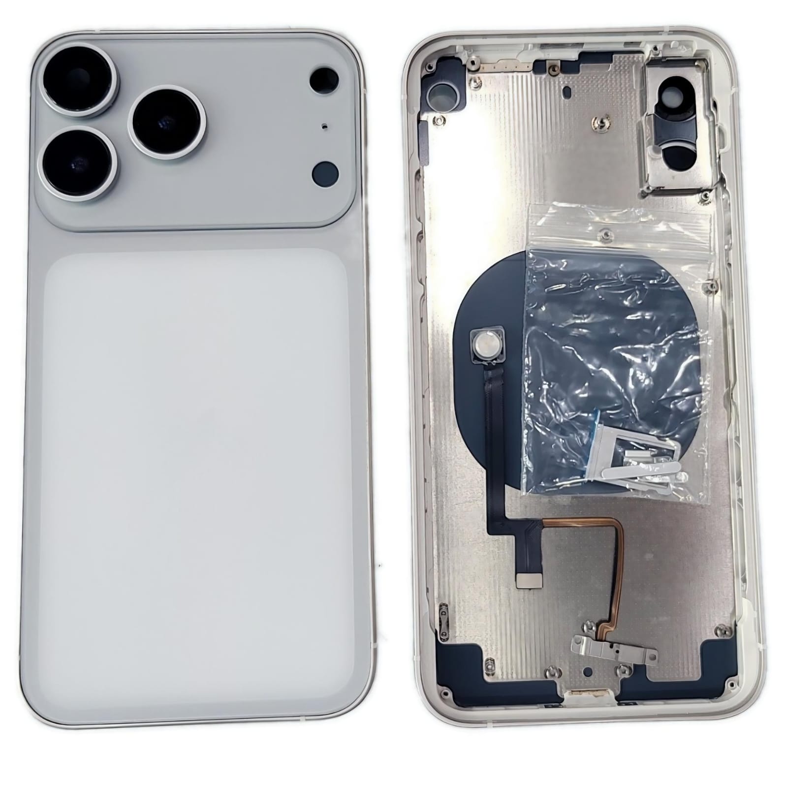 Converter Back Panel Housing Body for iPhone X to iPhone 17 Pro Orange EGFix