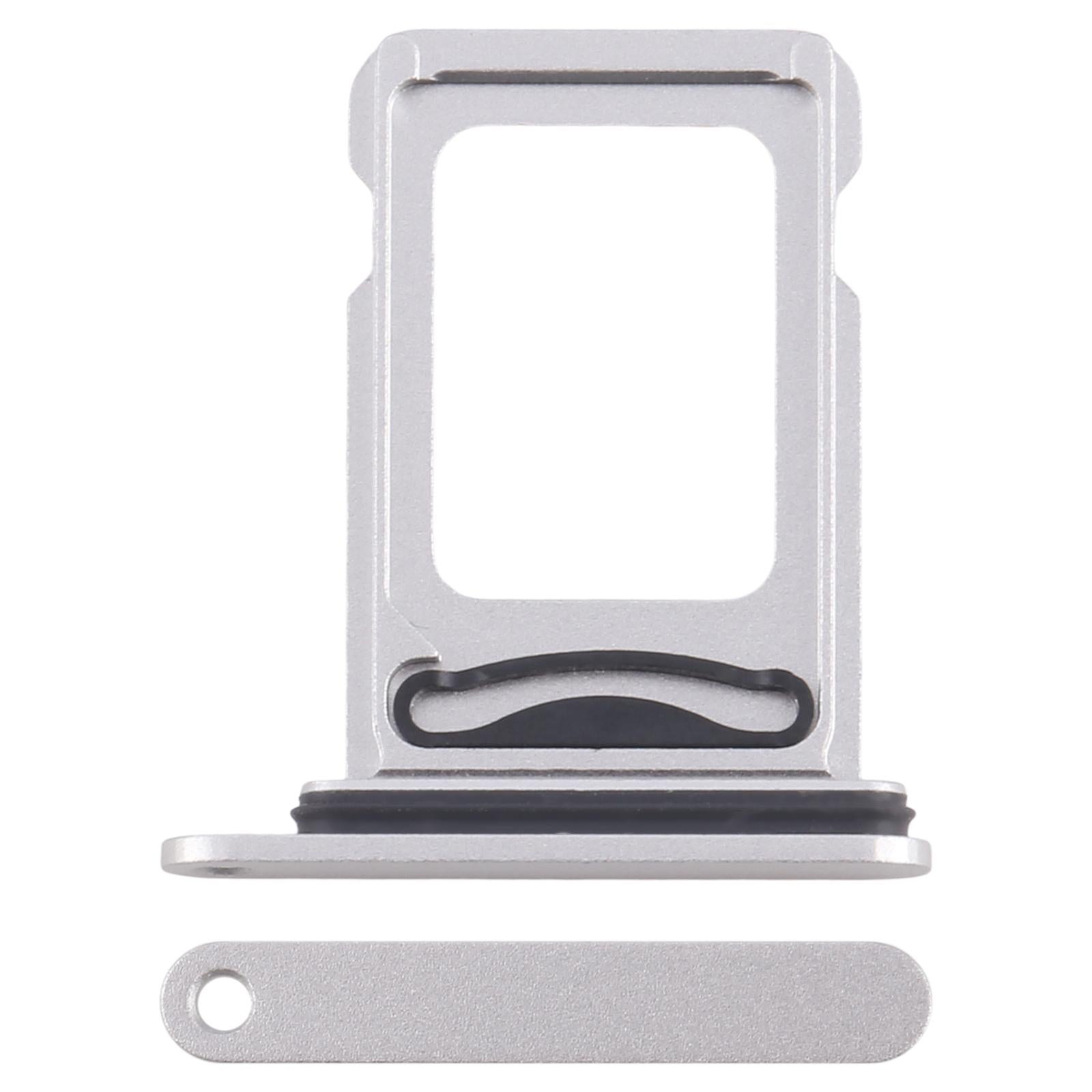Sim Card Holder Tray for Apple iPhone 16e Silver Dual Sim