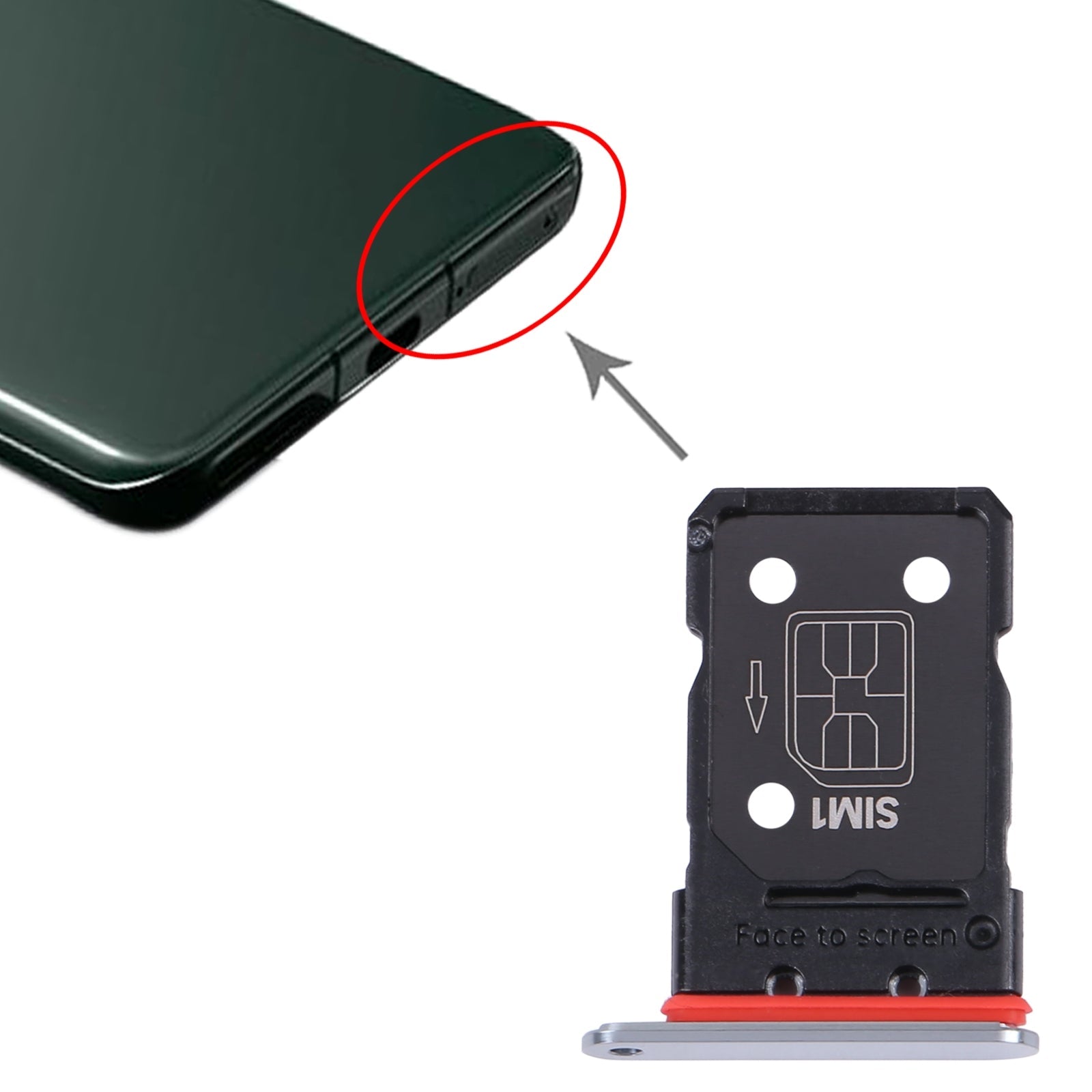 Sim Card Holder Tray for Oneplus 11 Green - EGFix