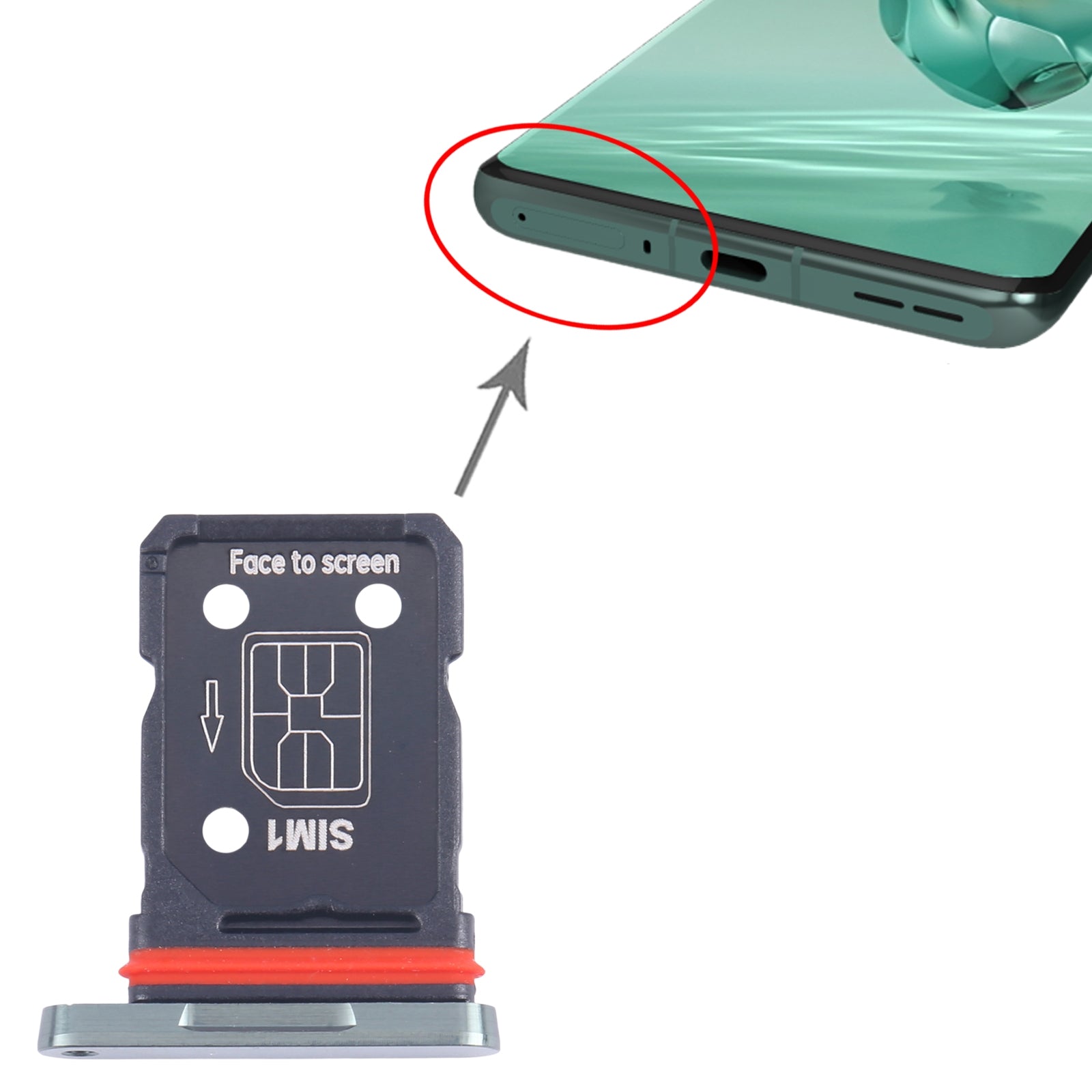 Sim Card Holder Tray for Oneplus 12 Green - EGFix