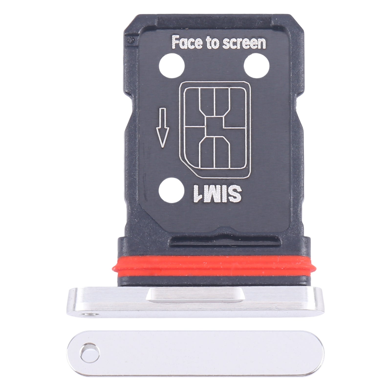 Sim Card Holder Tray for Oneplus 12 Silver - EGFix
