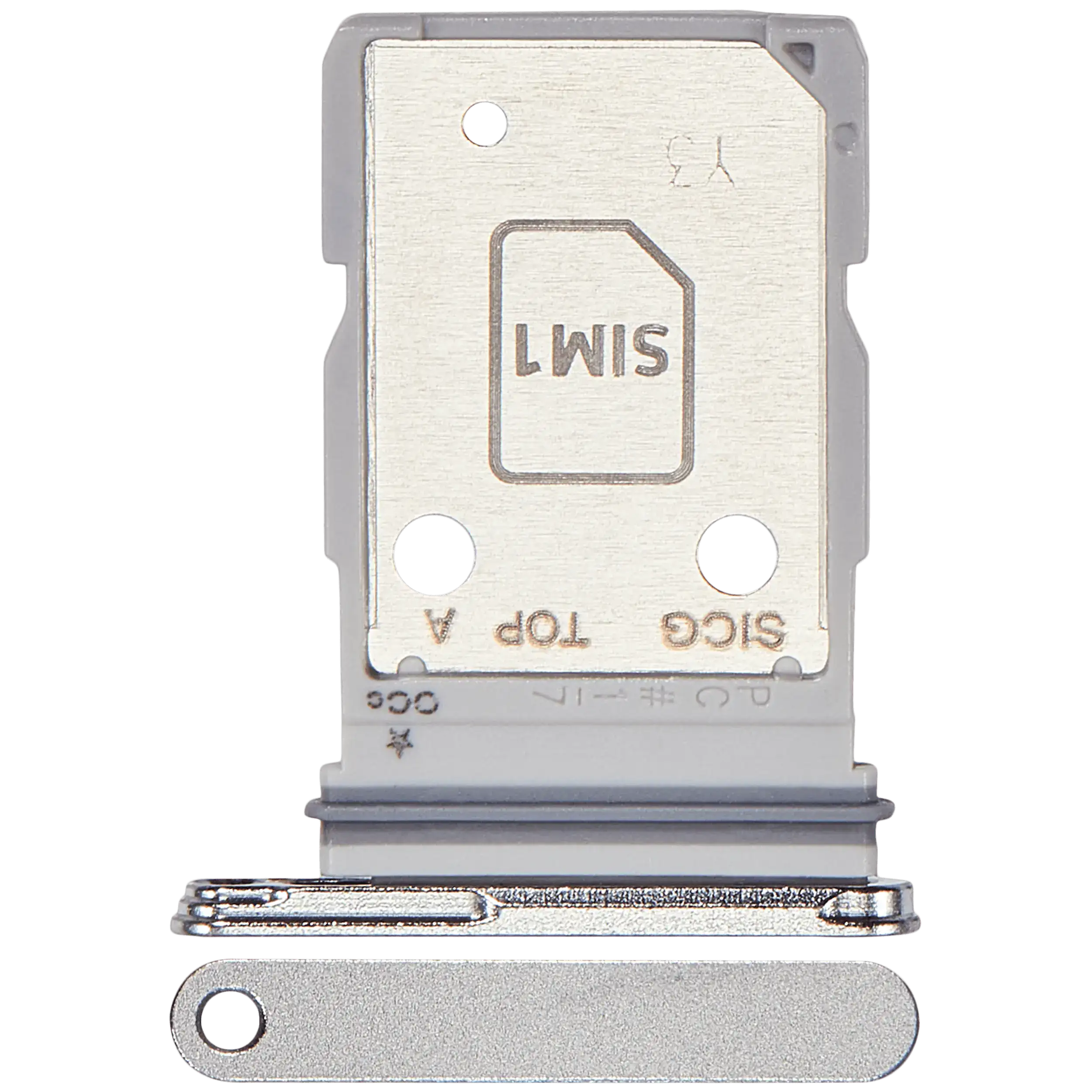 Sim Card Holder Tray for Samsung Galaxy S25 Edge 5G Titanium Silver EGFix