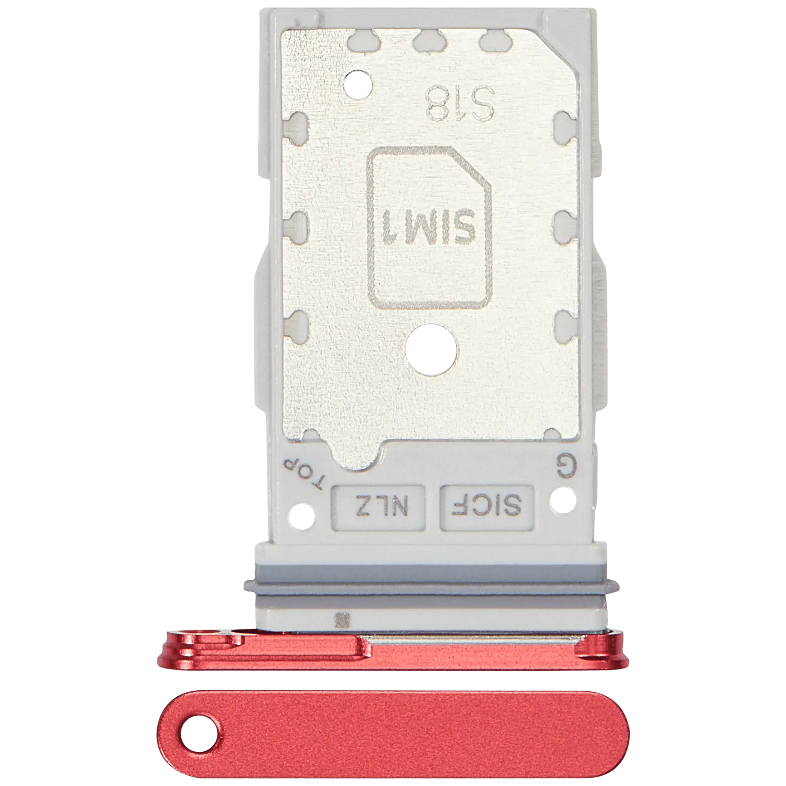 Sim Card Holder Tray for Samsung Galaxy S25 5G Coral Red EGFix