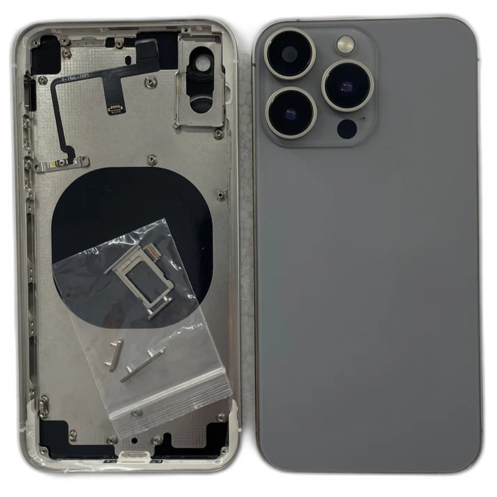 Back Panel Housing Body for Apple iPhone X to iPhone 16 Pro Converter