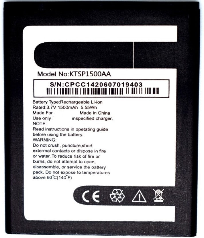 1500mAh Battery for Panasonic T11 (KTSP1500AA)