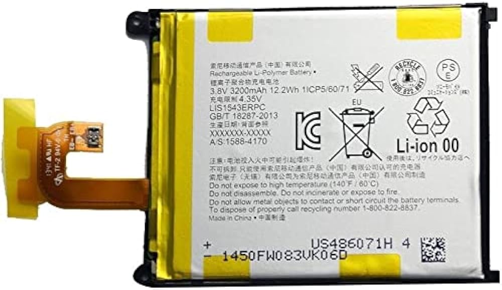 3200mAh Battery for Sony Xperia Z2 (LIS1543ERPC)