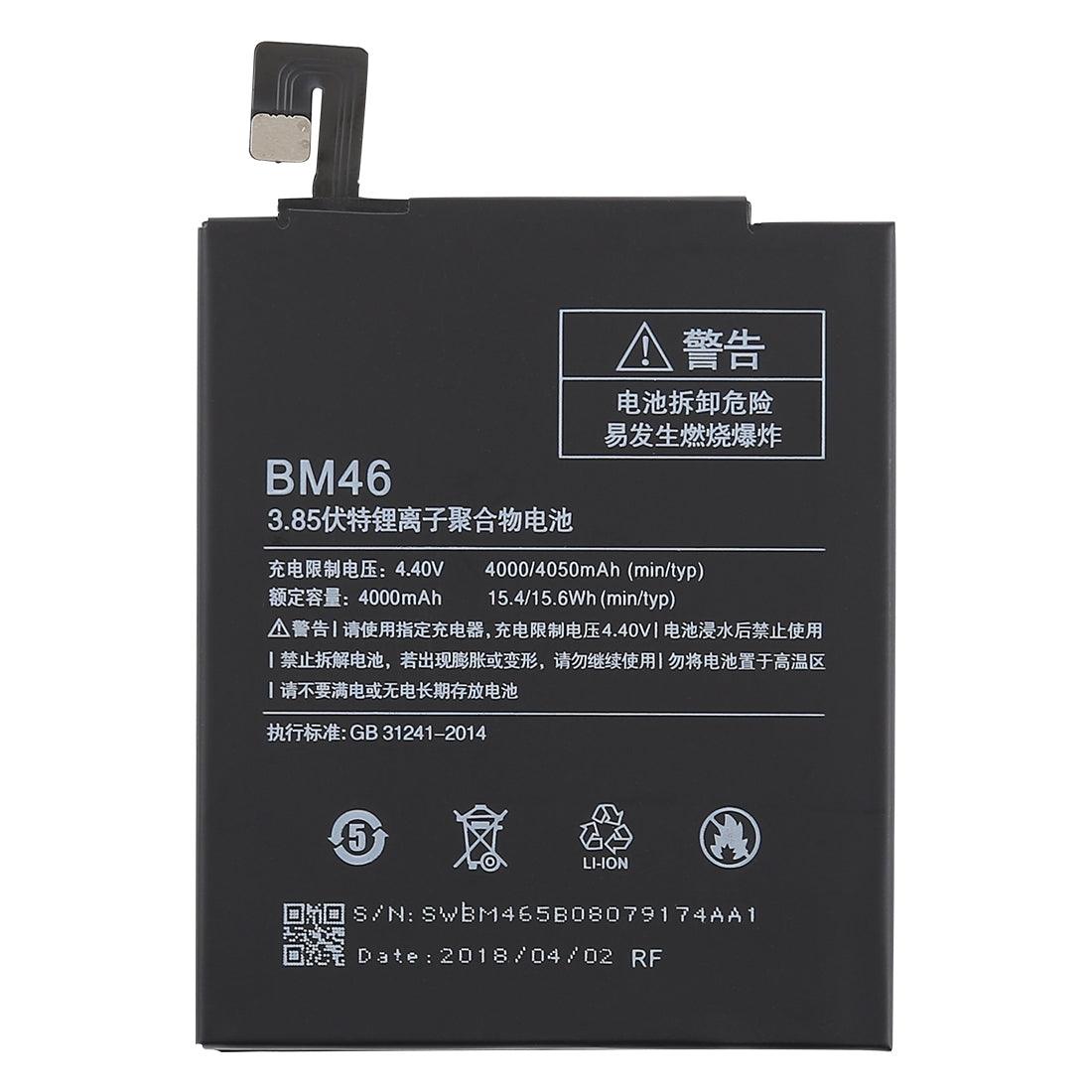 4000 mAh BM46 Battery for Xiaomi Redmi Note 3