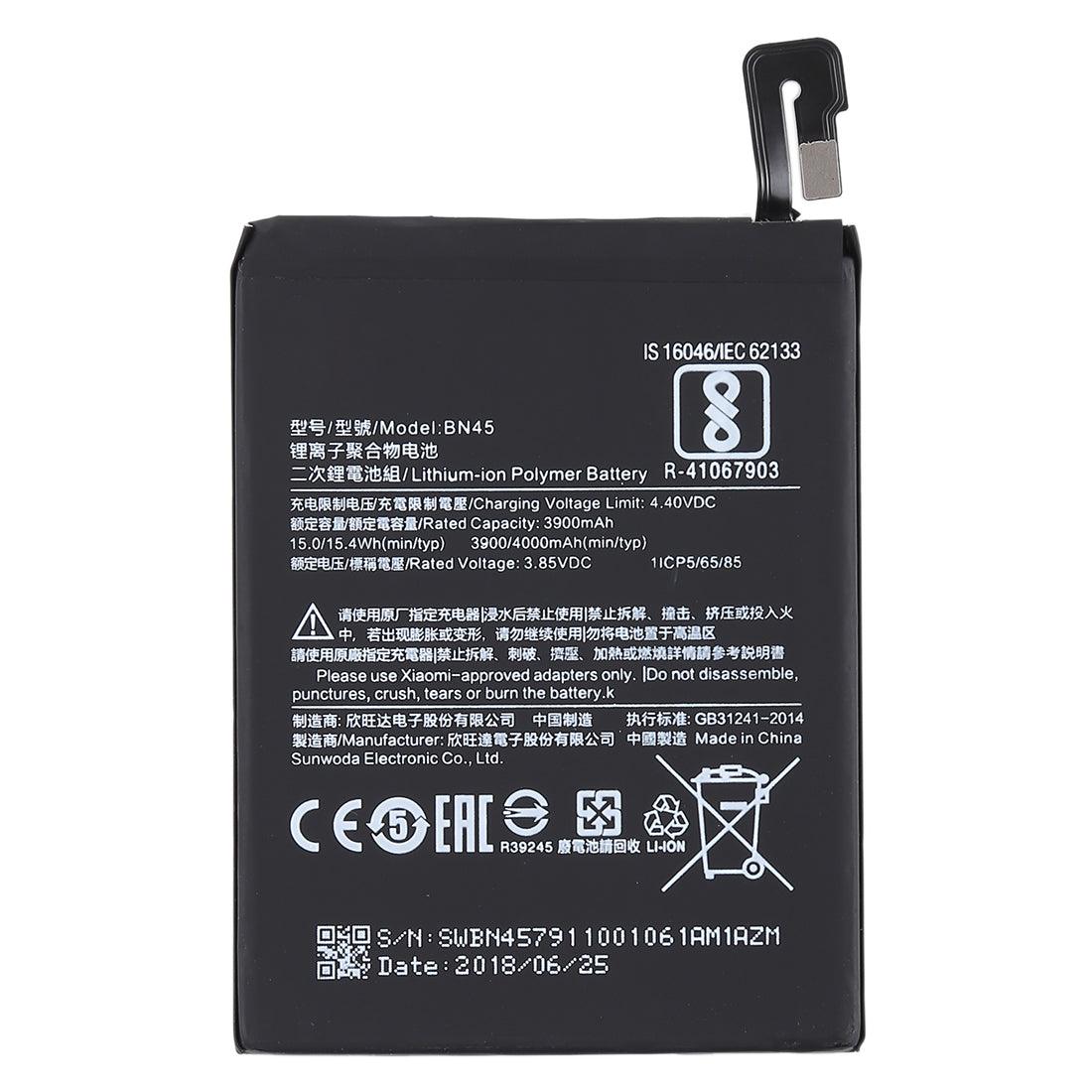 4000 mAh BN45 Battery for Xiaomi Redmi Note 5 Pro