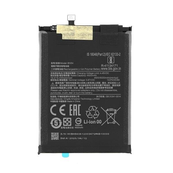5020 mAh BN54 Battery for Xiaomi Redmi Note 9