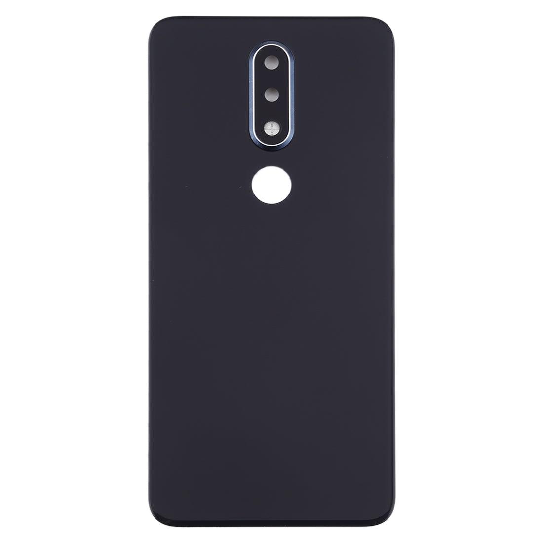 Back Glass Panel Housing Body for Nokia 6.1 Plus Blue with Camera Lens