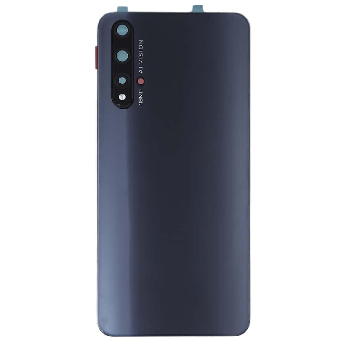 Back Glass Panel for Huawei Honor 20 Black with Camera Lens