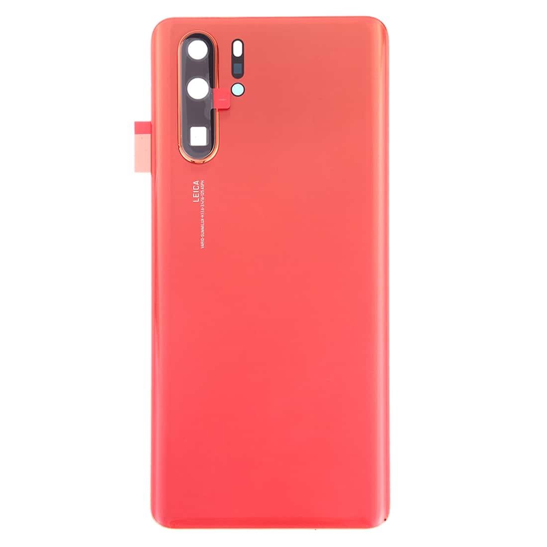 Back Glass Panel for Huawei P30 Pro Orange with Camera Lens