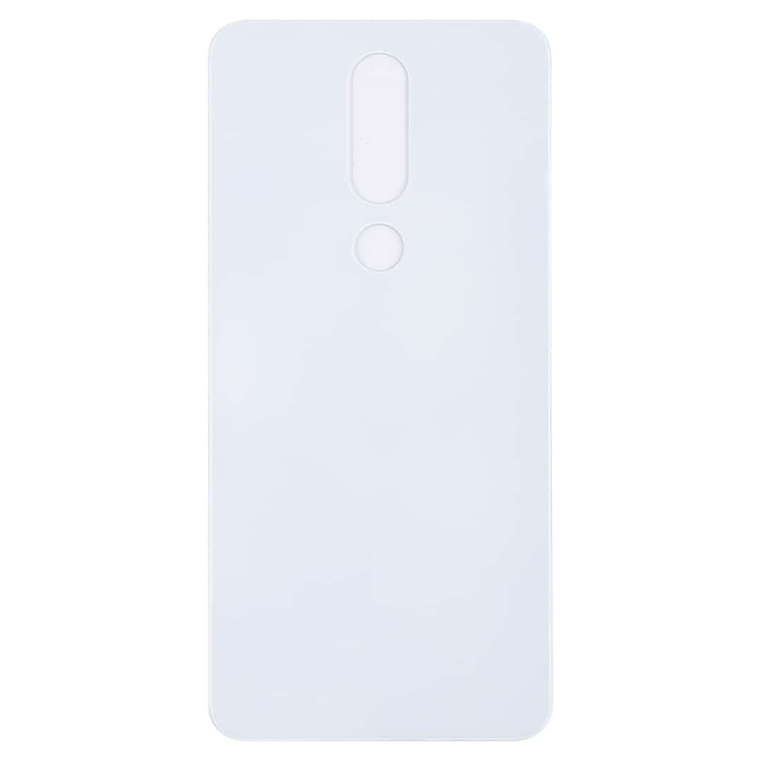 Back Glass Panel for  Nokia 6.1 Plus White