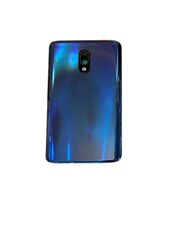 Back Glass Panel for Oneplus 7 Blue with Camera Lens Module and Self Adhesive Tape