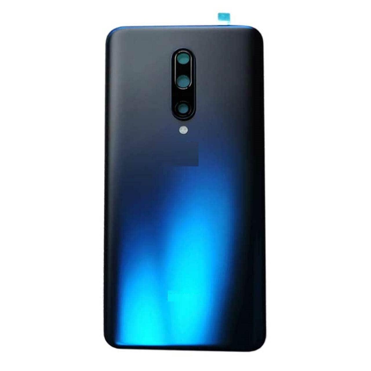 Back Glass Panel for Oneplus 7 Pro Blue with Camera Lens Module and Self Adhesive Tape