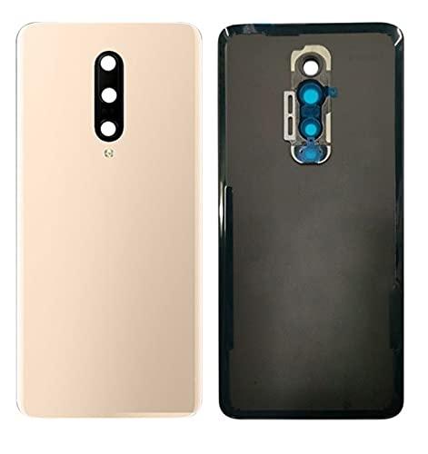 Back Glass Panel for Oneplus 7 Pro Gold with Camera Lens Module and Self Adhesive Tape