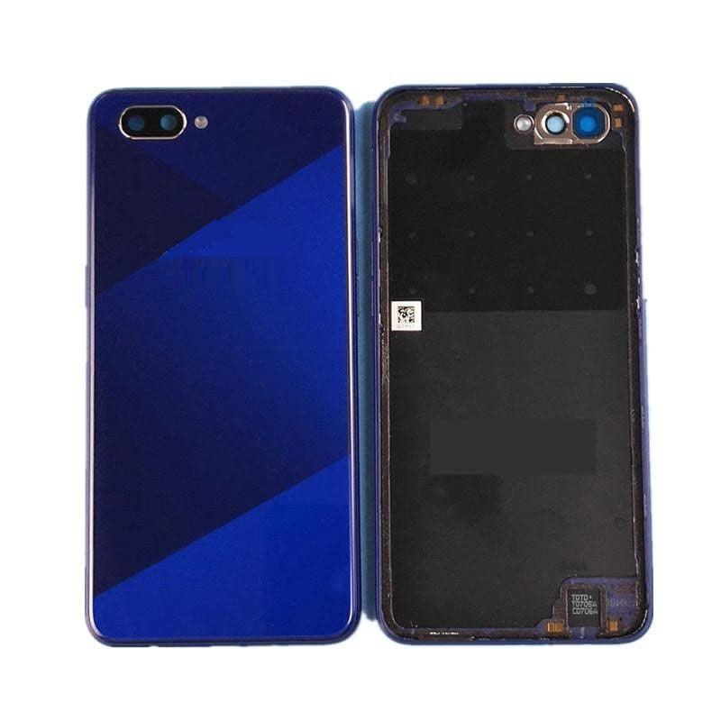 Back Glass Panel for Oppo A3S Blue with Camera Lens Module and Self Adhesive Tape