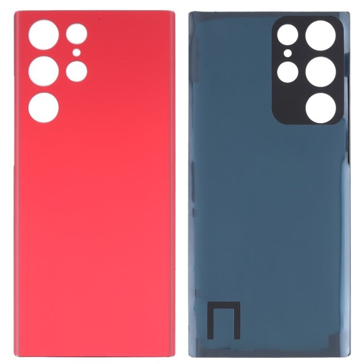 Back Glass Panel for Samsung Galaxy S22 Ultra Red - EGFix