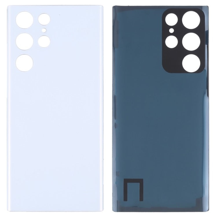 Back Glass Panel for Samsung Galaxy S22 Ultra White - EGFix