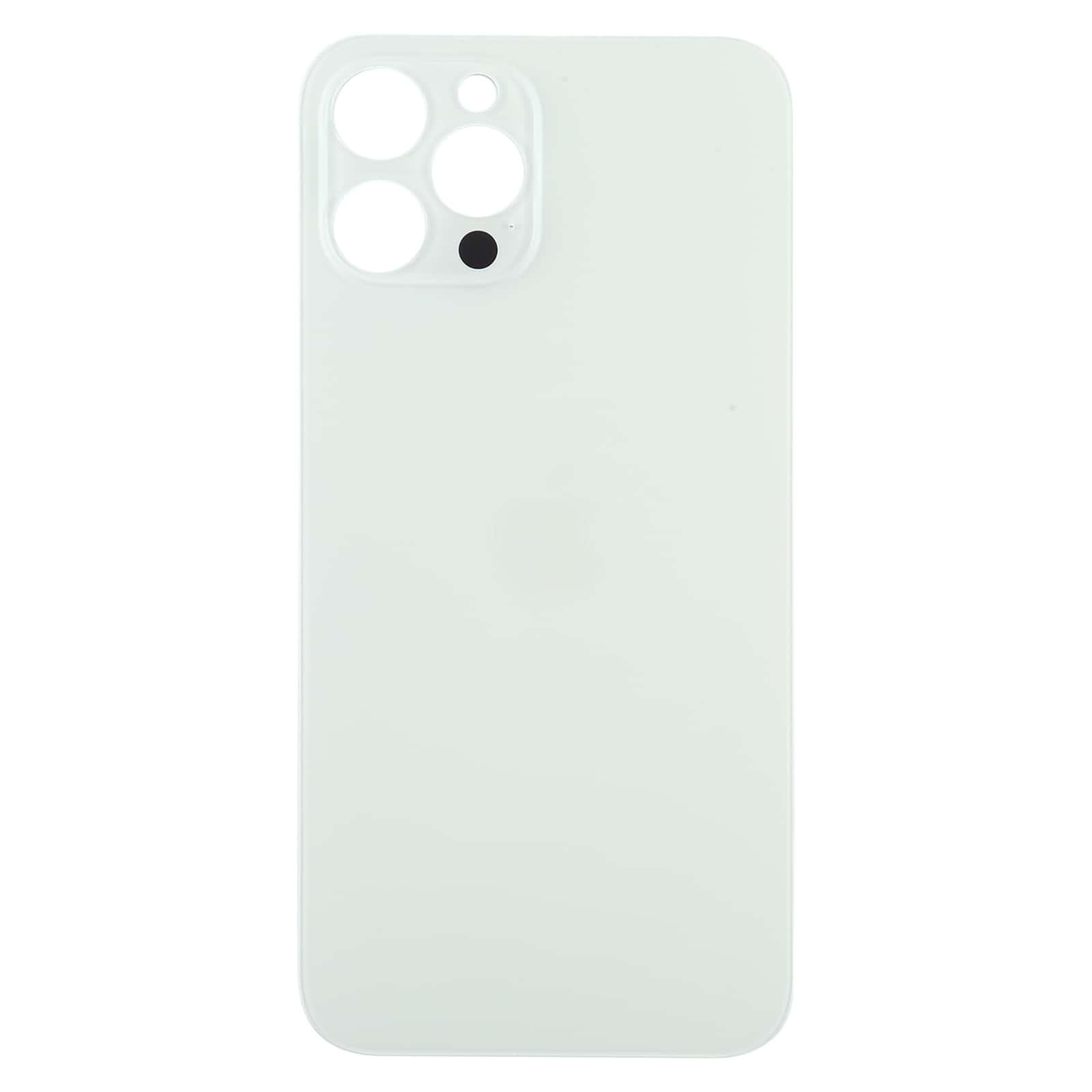Back Glass Panel for iPhone 12 Pro Max White Big Camera Hole
