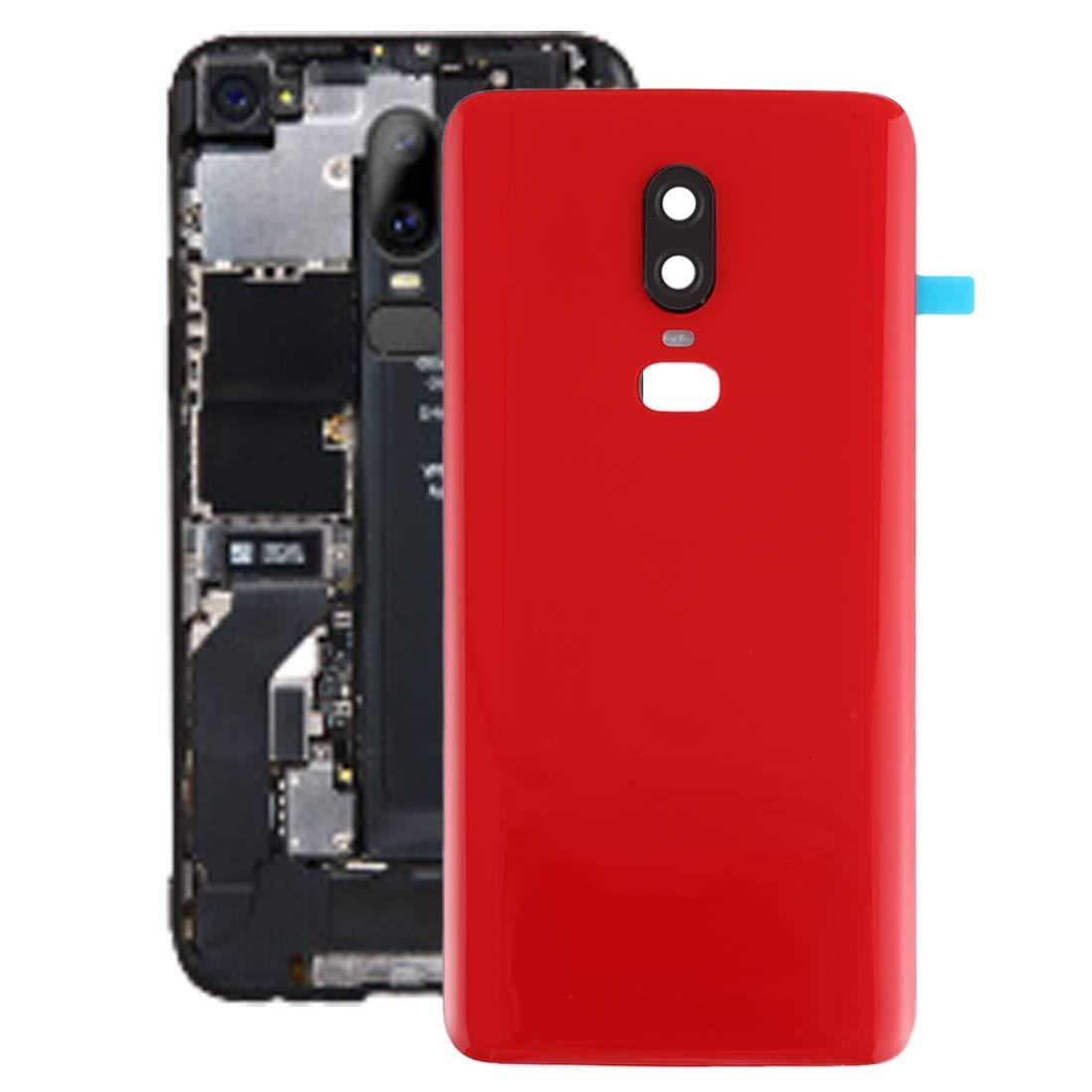 Back Glass Panel for Oneplus 6 Red