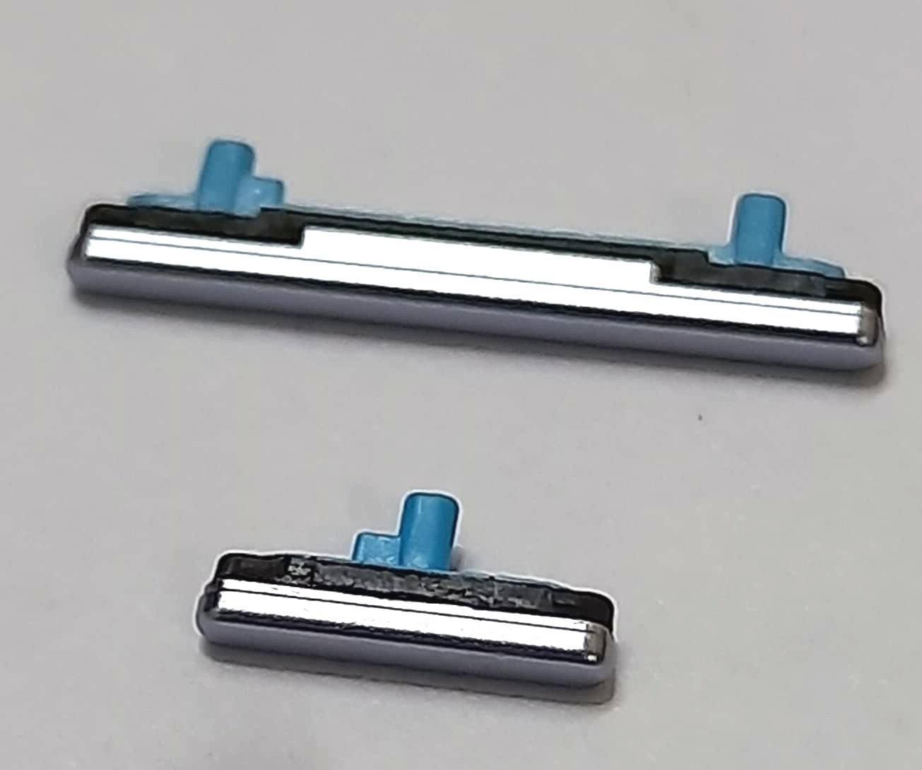 External Outer Power Volume Buttons Side Keys for Samsung Galaxy A8 Plus Silver - EGFix