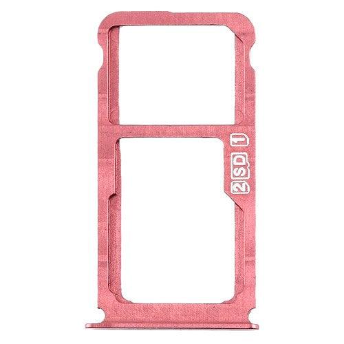 Outer Sim Card Tray Holder for Nokia 7.1 Plus Purplish Red